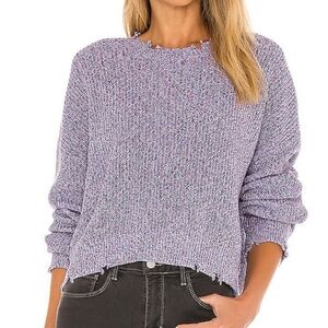 Revolve Pistola Eva Heartbreaker M Women's Purple Distressed Sweater